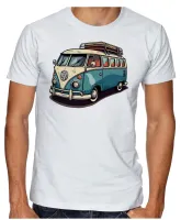 Camiseta adulto ou infantil Kombi carro antigo classico - Foto 4