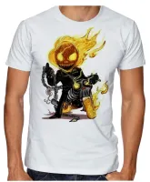 Camiseta adulto ou infantil Motoqueiro fantasma moto bike - Foto 3