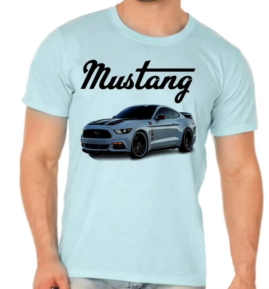 Camiseta adulto ou infantil Mustang carro muscle car