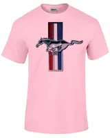 Camiseta adulto ou infantil Mustang cavalo de raça americano - Foto 4