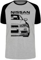 Camiseta adulto ou infantil Nissan Skyline gtr5 top - Foto 3