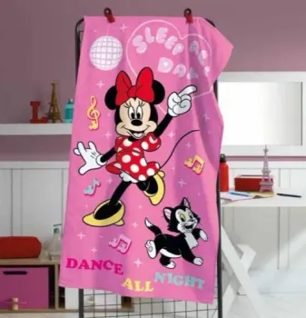 TOALHA DE BANHO INFANTIL  AVELUDADA MINNIE 