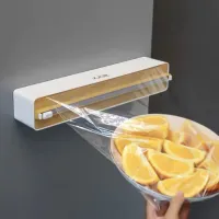 Cortador Plastico Filme e folha de alumínio Cozinha Alimento Embalagem Produto Manual - Foto 3