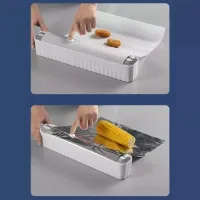 Cortador Plastico Filme e folha de alumínio Cozinha Alimento Embalagem Produto Manual - Foto 4
