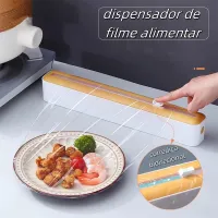 Cortador Plastico Filme e folha de alumínio Cozinha Alimento Embalagem Produto Manual - Foto 8