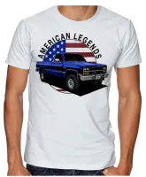 Camiseta adulto ou infantil silverado chevrolet camionete antiga - Foto 2