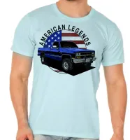 Camiseta adulto ou infantil silverado chevrolet camionete antiga - Foto 3