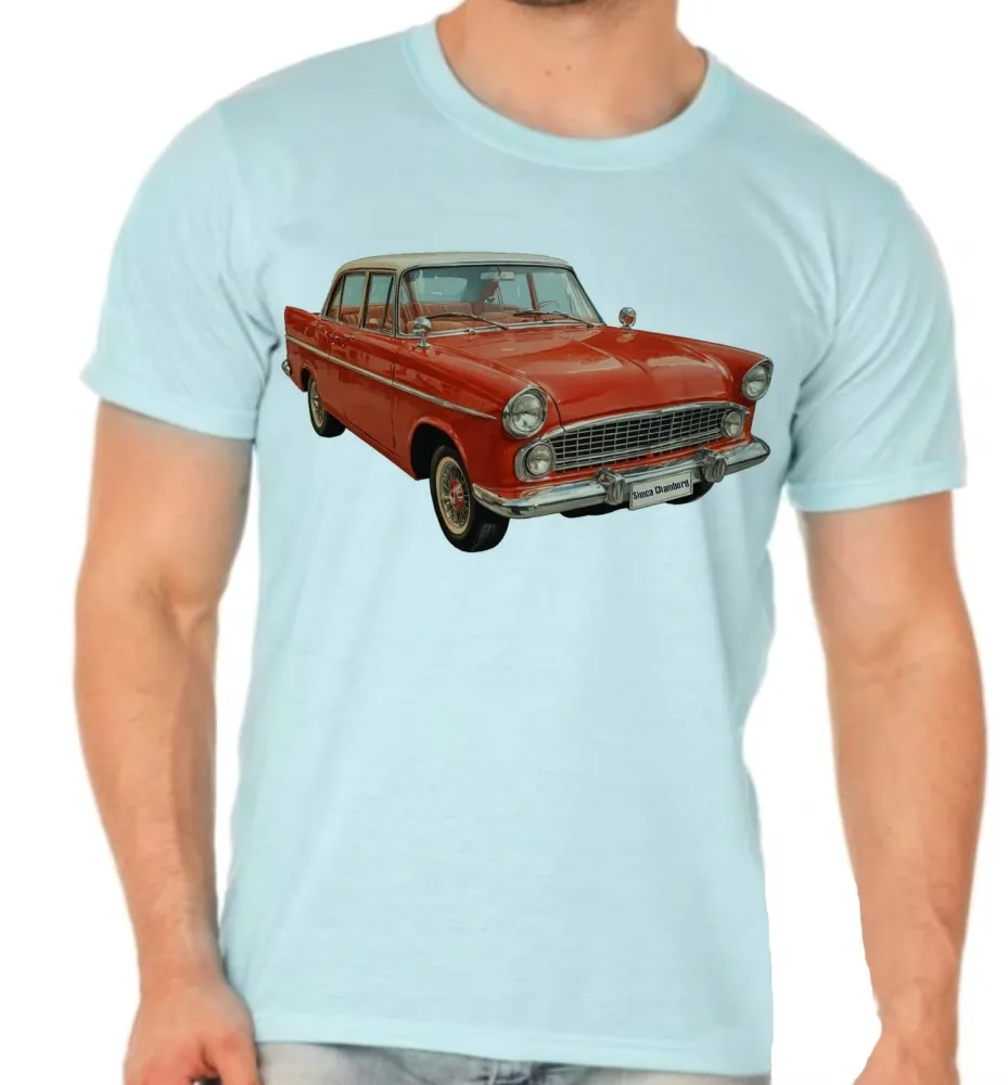 Camiseta adulto ou infantil Simca Chambord carro antigo Imagem