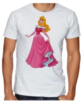 Camiseta adulto ou infantil Aurora bela adormecida princesa - Foto 2