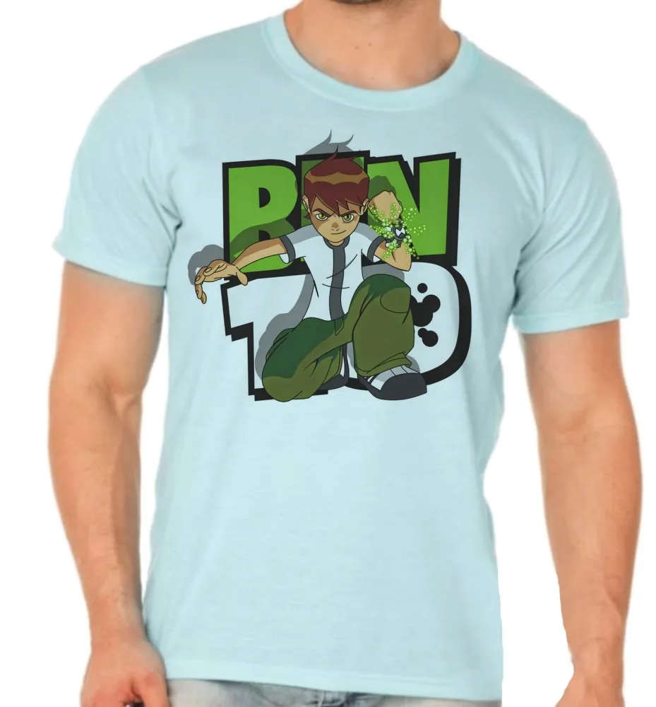 Camiseta adulto ou infantil Ben 10 menino super heroi Imagem