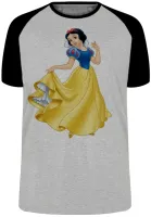 Camiseta adulto ou infantil Branca de neve princesa da maça - Foto 3