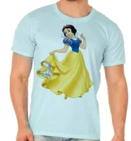 Camiseta adulto ou infantil Branca de neve princesa da maça - Foto 5