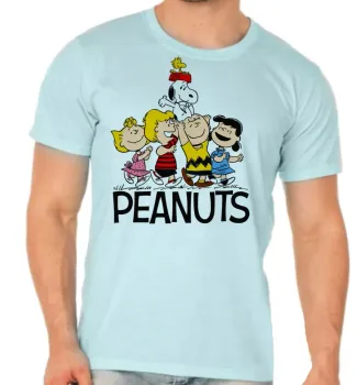 Camiseta adulto ou infantil charlie brown snoopy e turma - Foto 2