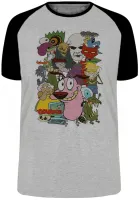 Camiseta adulto ou infantil Coragem cão covarde Vilão - Foto 4