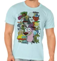 Camiseta adulto ou infantil Coragem cão covarde Vilão - Foto 5