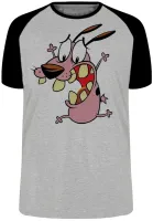 Camiseta adulto ou infantil Coragem o cão covarde desenho - Foto 5