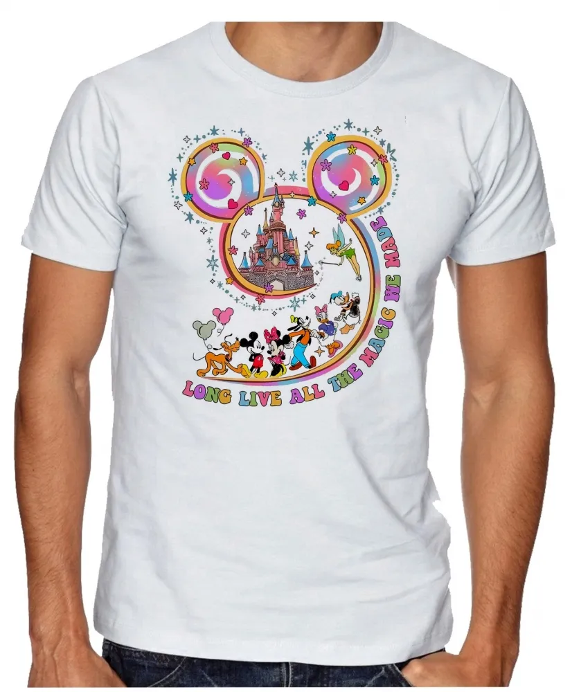 Camiseta adulto ou infantil Disney mickey pato pluto pateta Imagem