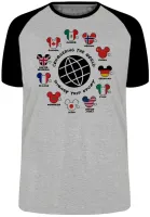 Camiseta adulto ou infantil Disney park paises mundo - Foto 4