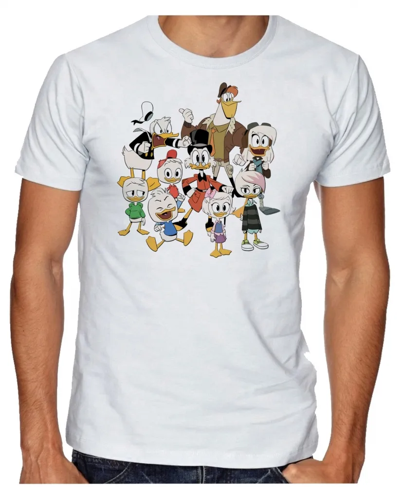 Camiseta adulto ou infantil Duck Tales Caçadores Aventuras tio patinhas