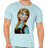 Camiseta adulto ou infantil Frozen Anna irmã da Elsa - Foto 2