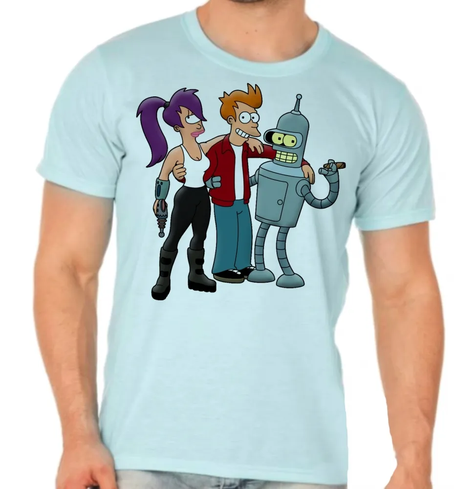 Camiseta adulto ou infantil Futurama robô desenho Imagem