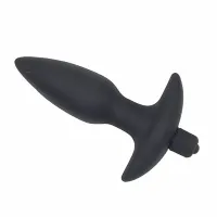 PLUG ANAL COM 10 VIBRAÇÕES EM SILICONE SOFT TOUCH MODELO Nº 3  - 12,5 X 3,5CM - SI.                                               LIBYSEXSHOP - Foto 3