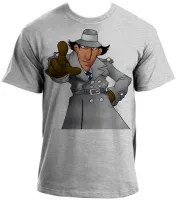 Camiseta adulto ou infantil inspetor bugiganga desenho antigo - Foto 2