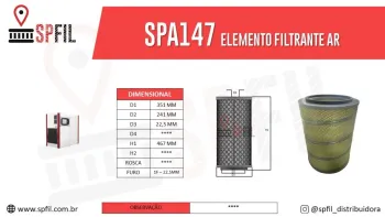 ELEMENTO FILTRANTE AR SPA147