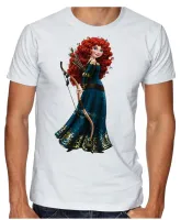 Camiseta adulto ou infantil Meridia Valente princesa disney - Foto 2