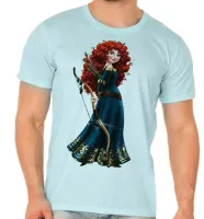 Camiseta adulto ou infantil Meridia Valente princesa disney - Foto 3