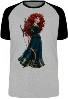 Camiseta adulto ou infantil Meridia Valente princesa disney - Foto 4