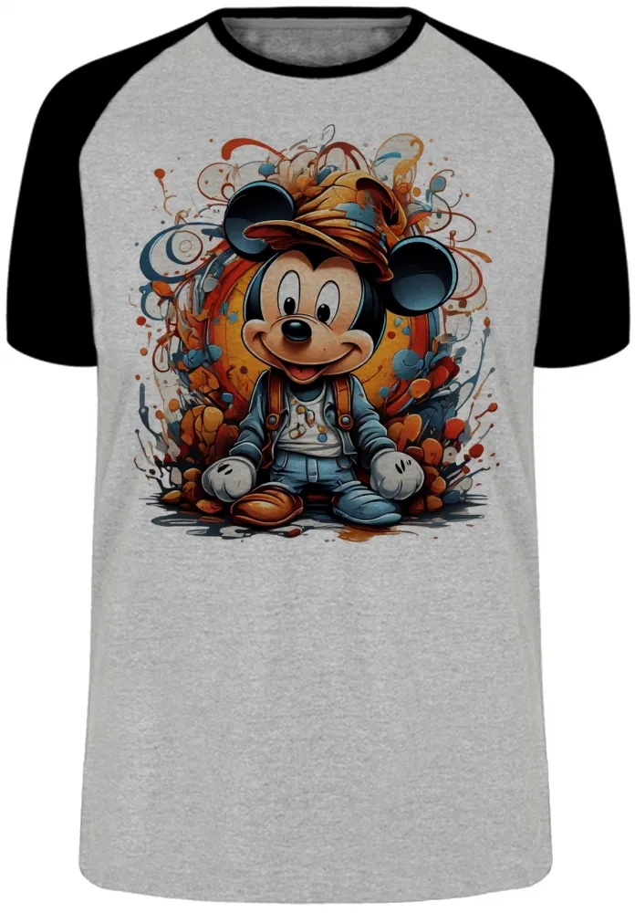 Camiseta adulto ou infantil Mickey mouse baby desenho Imagem