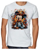 Camiseta adulto ou infantil Mickey mouse baby desenho - Foto 3