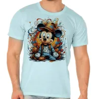 Camiseta adulto ou infantil Mickey mouse baby desenho - Foto 5