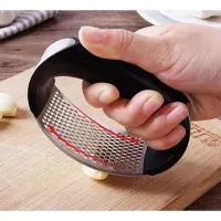 Amassador Espremedor Triturador De Alho Inox Manual Cozinha Garlic Press - Foto 6