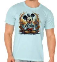 Camiseta adulto ou infantil Mickey mouse chapeu - Foto 5