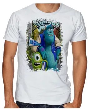 Camiseta adulto ou infantil Monstros sa monstros desenho - Foto 2
