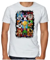 Camiseta adulto ou infantil Pernalonga frajola taz mania piu piu patolino coiote marvin marciano ligeirinho pepe le pew - Foto 2