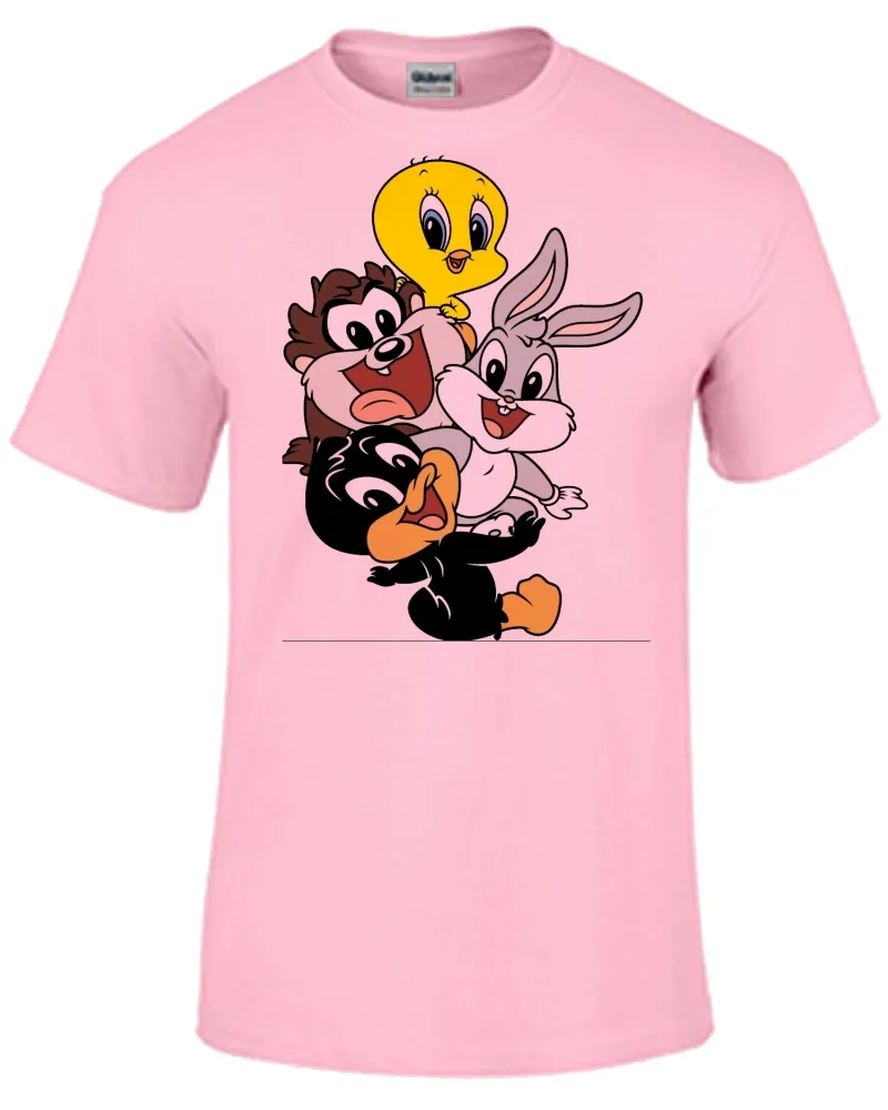 Camiseta adulto ou infantil pernalonga piu piu taz mania patolino baby Imagem