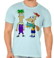 Camiseta adulto ou infantil Phineas e Feb desenho antigo - Foto 5