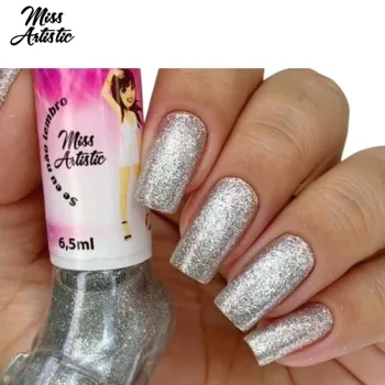 MISS ARTISTIC - Esmalte Glitter - Sapatinho - Se eu não lembro  - 6,5ml - Foto 2