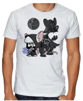 Camiseta adulto ou infantil Pink cerebro darth vader star wars - Foto 2