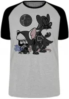 Camiseta adulto ou infantil Pink cerebro darth vader star wars - Foto 3