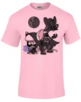 Camiseta adulto ou infantil Pink cerebro darth vader star wars - Foto 4