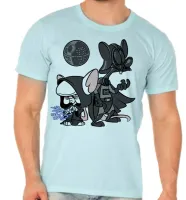 Camiseta adulto ou infantil Pink cerebro darth vader star wars - Foto 5