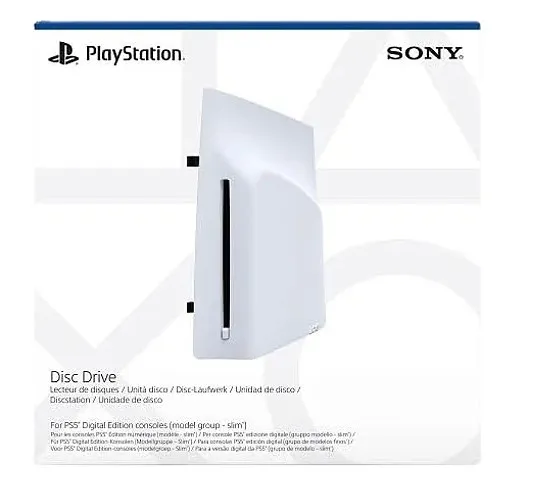 Unidade de disco para consoles PS5 Slim, Leitor Blu-ray PS5 Pro Sony, Edição digital, Branco - CFI-2000 - slim Imagem