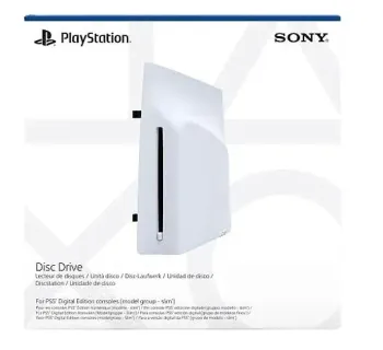 Unidade de disco para consoles PS5 Slim, Leitor Blu-ray PS5 Pro Sony, Edição digital, Branco - CFI-2000 - slim