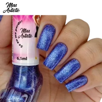 MISS ARTISTIC - Esmalte Glitter - Sapatinho -Se eu me perder  - 6,5ml - Foto 2