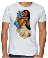 Camiseta adulto ou infantil Pocahontas princesa disney - Foto 5