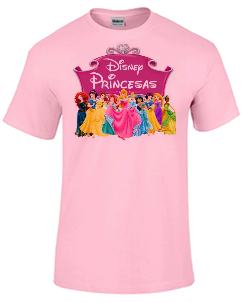 Camiseta adulto ou infantil Princesas disney todas Meninas